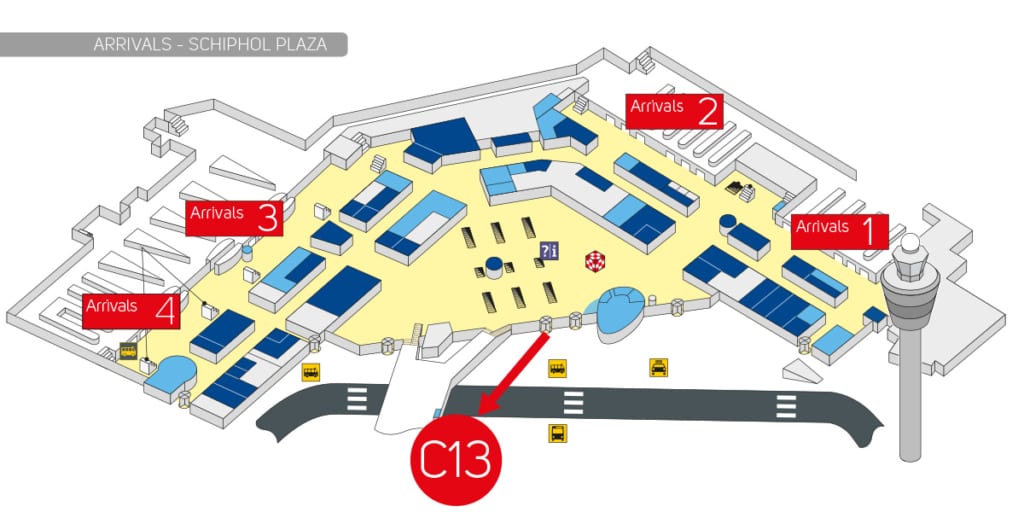 Schiphol Airport Boulevard map