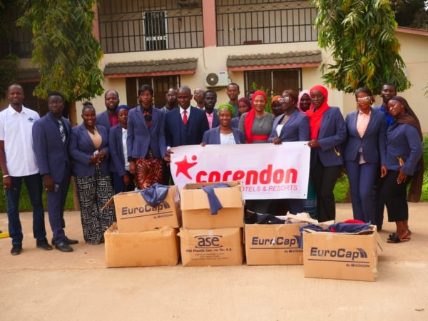 Giving back: Corendon Hotels & Resorts uniforms find new purpose in Gambia